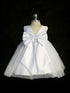 Elegant Baby Girls White Baptism Gown with Bonnet 0-24M