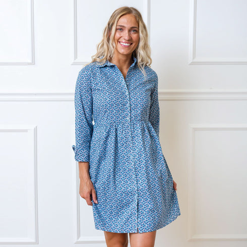 button-front-organic-shirt-dress Sophia's StyleDresses-1