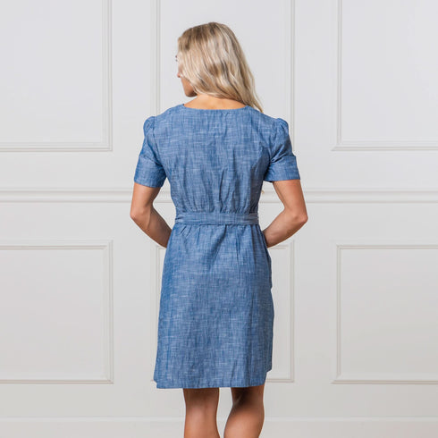 organic-button-front-chambray-dress Sophia's Style-3