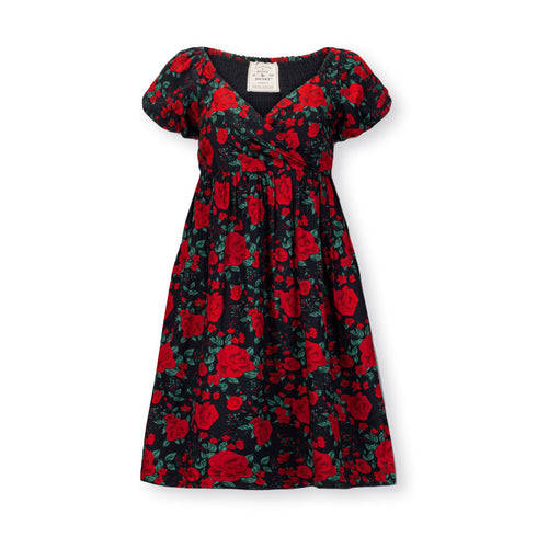 puff-sleeve-crossover-dress-1 Sophia's Style-3