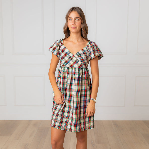 puff-sleeve-crossover-dress Sophia's StyleDresses-1