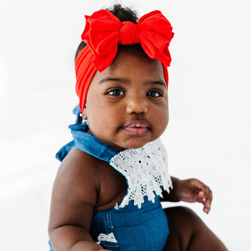 fab-bow-lous®-cherry Baby Bling Bows clips headbands - Sophia's Style-