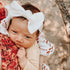 knot-white Baby Bling Bows clips headbands - Sophia's Style-
