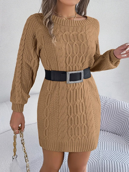 cable-knit-round-neck-sweater-dress-Sophia's Style-7