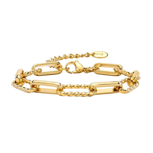 sienna-adjustable-paperclip-chain-stackable-bracelet-Sophia's StyleBracelets-1