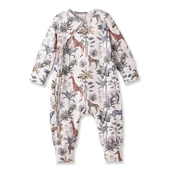 jungle-safari-bamboo-zipper-romper-with-convertible-cuffs-sophias-styleRompers w/Zipper-1