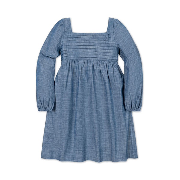 organic-ruched-chambray-dress Hope & Henry - Sophia's StyleDresses-1