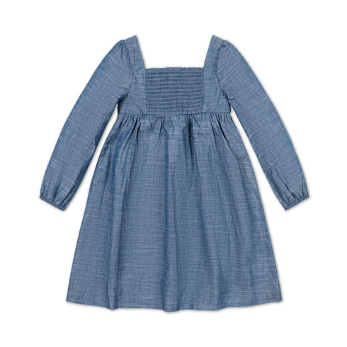 organic-ruched-chambray-dress Hope & Henry - Sophia's Style-7
