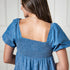 organic-ruched-chambray-dress-1 Sophia's Style-3
