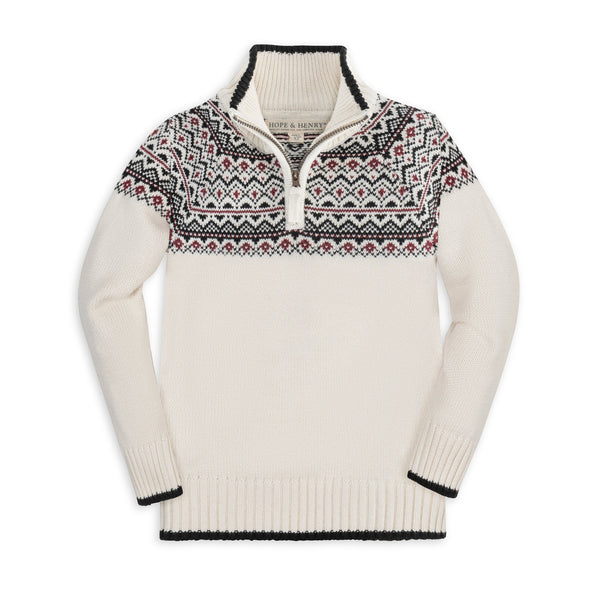 organic-half-zip-ski-sweater-Sophia's StyleSweaters-1