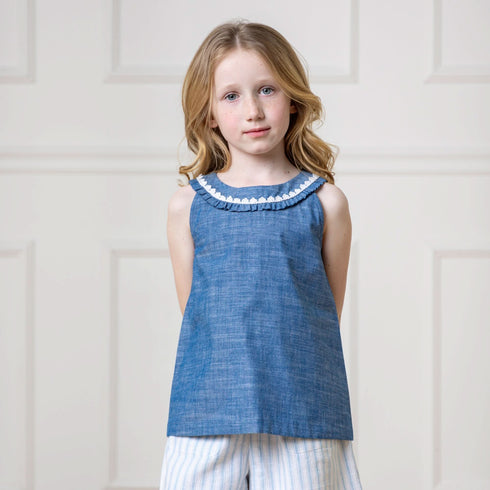 organic-ruffle-collar-chambray-top Hope & Henry - Sophia's Style-8