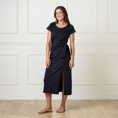 organic-knit-tie-midi-dress Sophia's Style-2