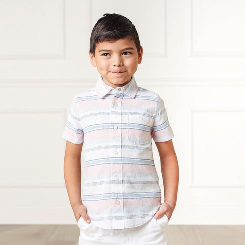 linen-short-sleeve-button-down-shirt-baby-2 Hope & Henry - Sophia's Style-2