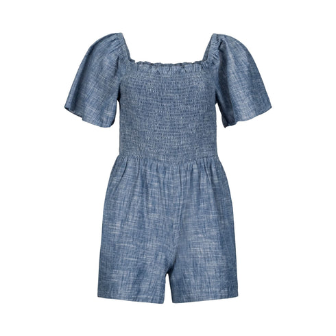 organic-smocked-chambray-romper Sophia's Style-4
