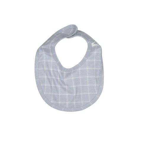 the-printed-bib-blue-grid Lovely Littles - Sophia's StyleBib-1