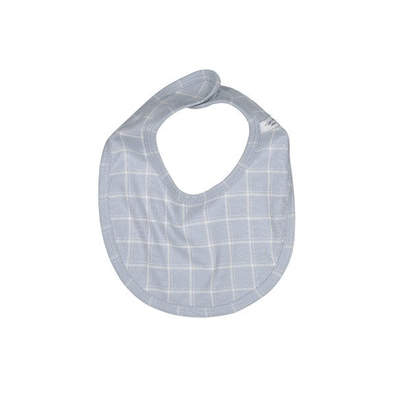 the-printed-bib-blue-grid Lovely Littles - Sophia's StyleBib-1