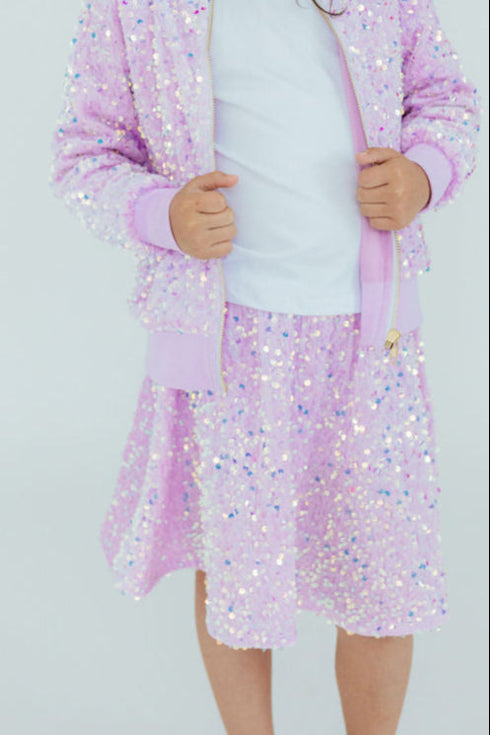 lilac-velvet-sequin-twirl-skort Mila & Rose - Sophia's StyleSequin Skort-1