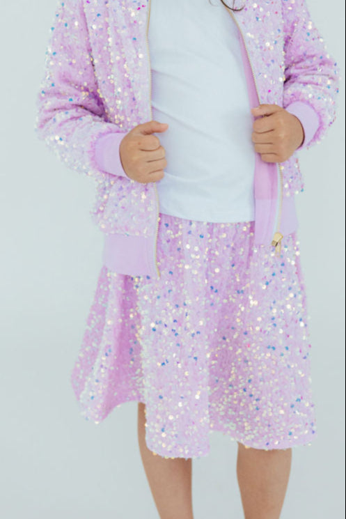 lilac-velvet-sequin-twirl-skort Mila & Rose - Sophia's StyleSequin Skort-1