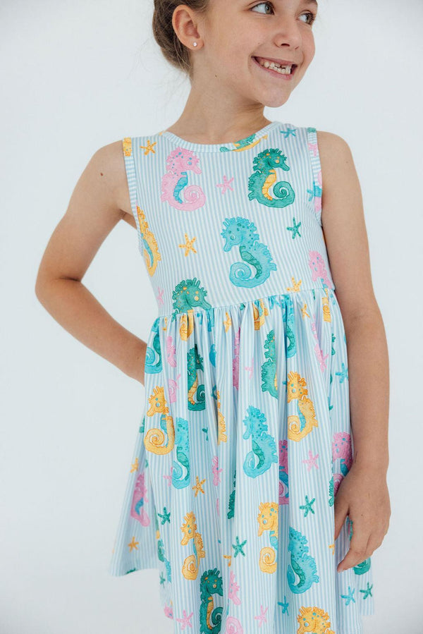 seahorse-swirl-tank-twirl-dress Mila & Rose - Sophia's StyleTwirl Tank Dress-1