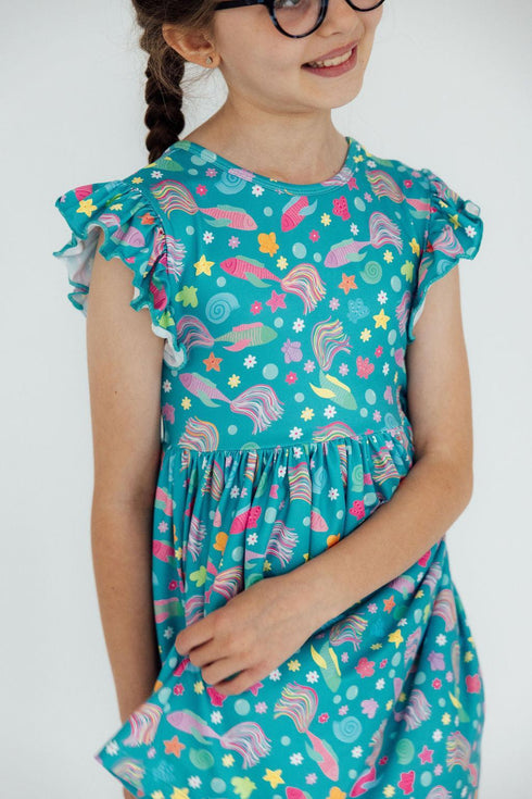 betta-blooms-flutter-sleeve-twirl-dress Mila & Rose - Sophia's Style-3