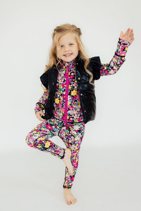 black-checker-puffer-vest Mila & Rose - Sophia's StylePuffer Vest-1