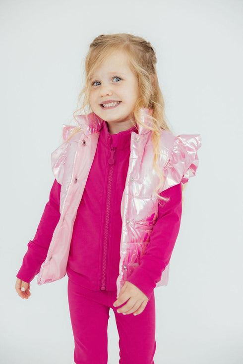 pink-iridescent-puffer-vest Mila & Rose - Sophia's StylePuffer Vest-1