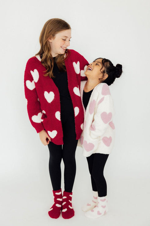 coconut-light-pink-heart-cozy-socks Mila & Rose - Sophia's Style-3
