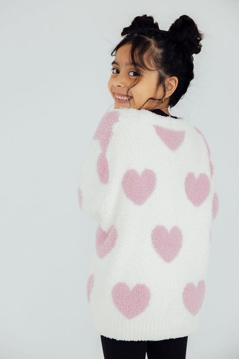 coconut-light-pink-heart-cozy-cardigan Mila & Rose - Sophia's StyleCozy Cardigan-1