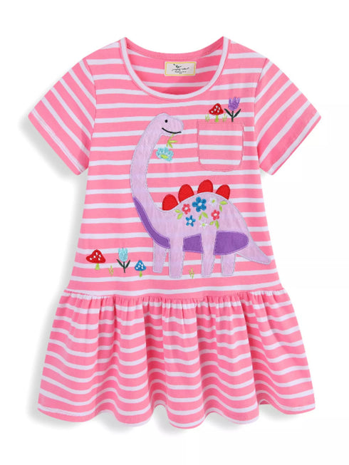 childrens-striped-dinosaur-embroidered-casual-dress-ohso-kids-sophias-style-1