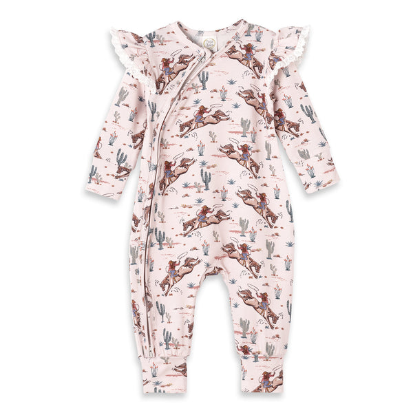 prairie-princess-baby-girl-bamboo-western-zipper-romper-Tesa Babe at Sophia's StyleBaby Girl Clothes-1