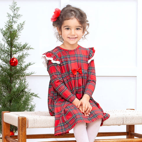christmas-bamboo-holiday-dress-classic-red-tartan-plaid Sophia's Style-2