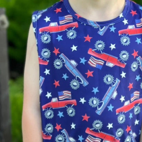usa-monster-truck-muscle-tank-just-for-littles®️ - Sophia's Style -2