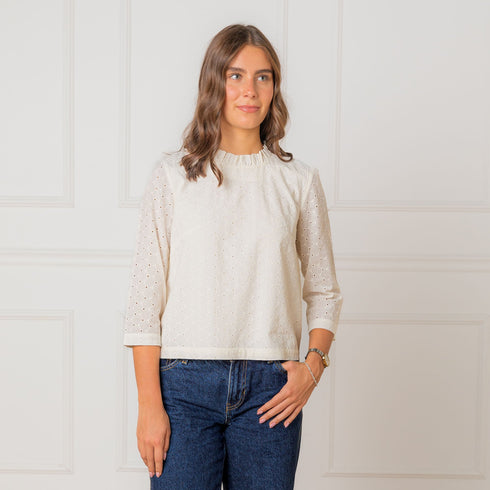 organic-ruffle-neck-top Sophia's StyleTops-1