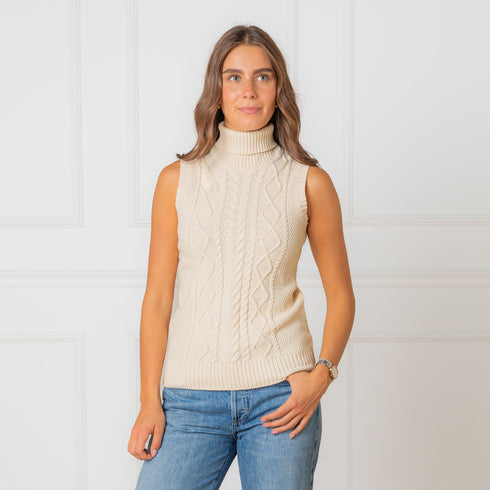 organic-sleeveless-turtleneck Sophia's StyleSweaters-1