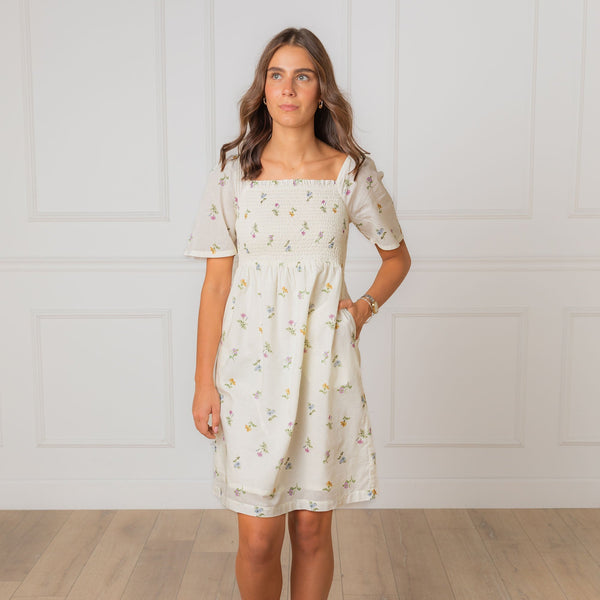 organic-bell-sleeve-smocked-dress Sophia's StyleDresses-1