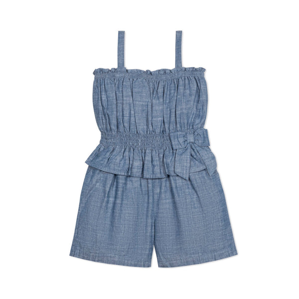 organic-smocked-waist-chambray-romper Hope & Henry - Sophia's StyleRompers-1