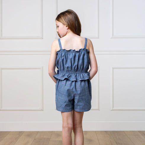 organic-smocked-waist-chambray-romper Hope & Henry - Sophia's Style-4