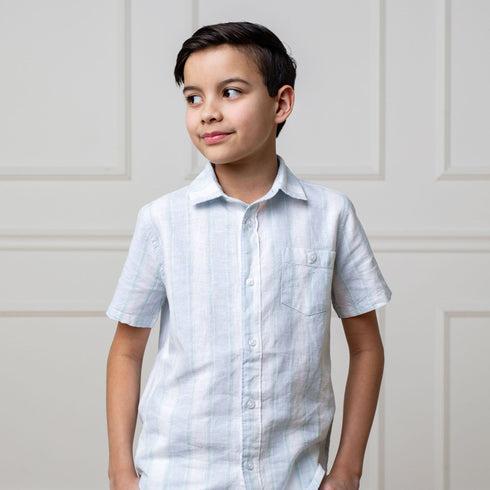 linen-short-sleeve-button-down-shirt-3 Hope & Henry - Sophia's Style-5