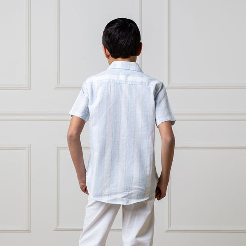 linen-short-sleeve-button-down-shirt-3 Hope & Henry - Sophia's Style-4