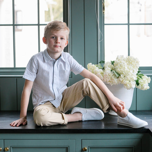 linen-short-sleeve-button-down-shirt Hope & Henry - Sophia's Style-2