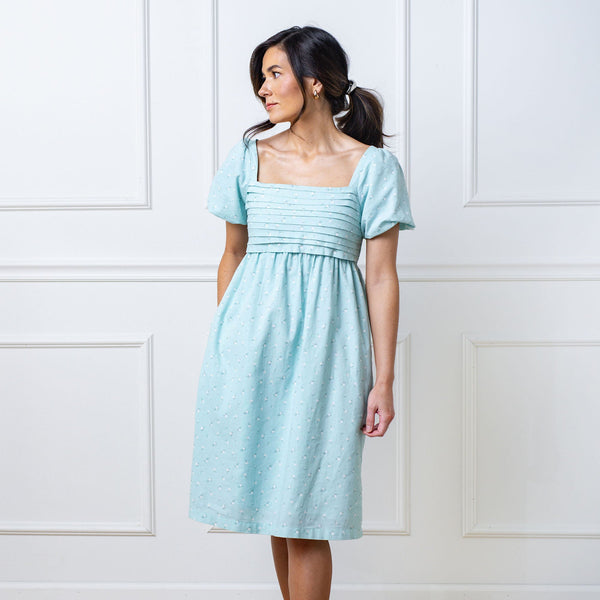 ruched-linen-dress Sophia's StyleDresses-1