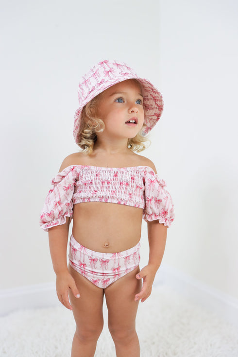 bow-cute-dream-smocked-off-the-shoulder-swim-suit Dream-Big-Little-Co-pajama-baby-blanket