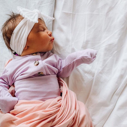 knot-white Baby Bling Bows clips headbands - Sophia's Style-