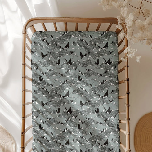 howling-hills-mountain-crib-sheet Big Dreams Little Jammie Session Sophia's Style-1