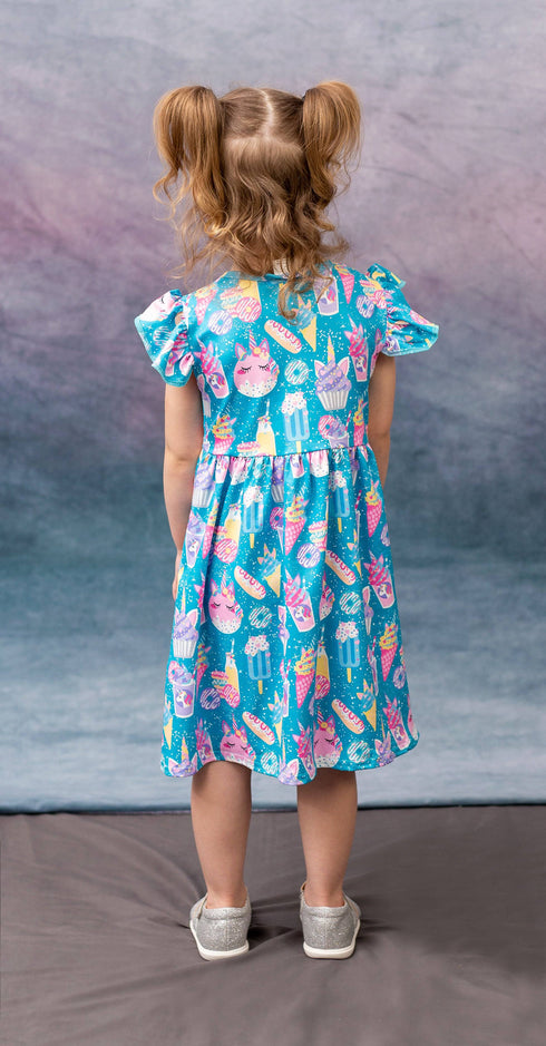 magical-unicorn-treats-milk-silk-flutter-dress Great Lakes kids - Sophia's Style-2