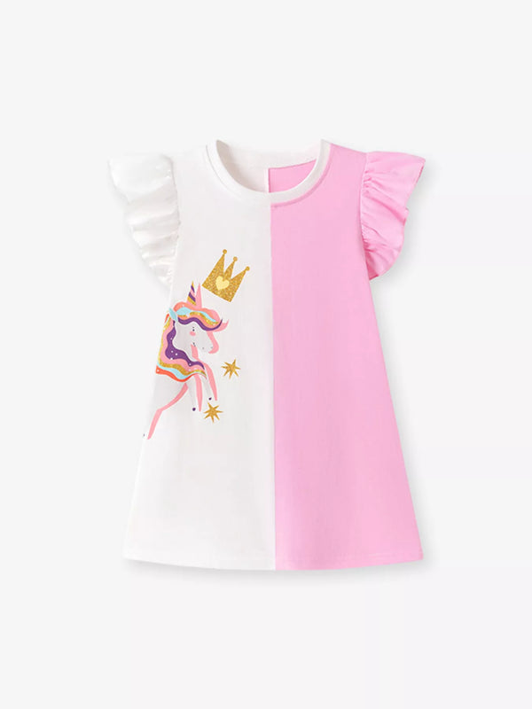 childrens-unicorn-color-block-ruffle-sleeve-dress-ohso-kids-sophias-styleDresses-1