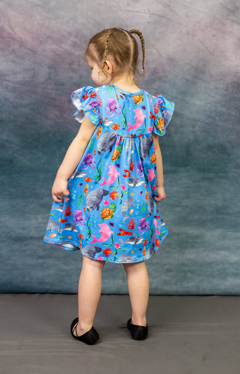 sea-life-flutter-milk-silk-dress Great Lakes kids - Sophia's Style-3