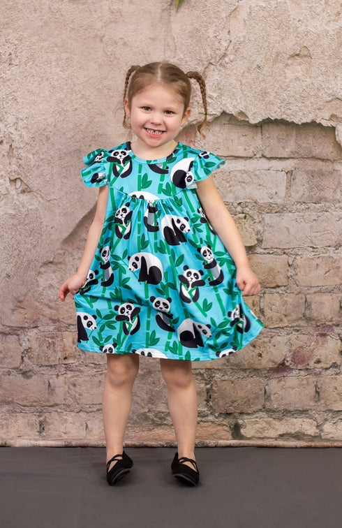 bamboo-panda-milk-silk-flutter-dress Great Lakes kids - Sophia's StyleFlutter Dress-1