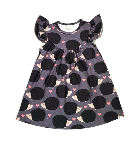 hedgehog-milk-silk-flutter-dress Great Lakes kids - Sophia's Style-2
