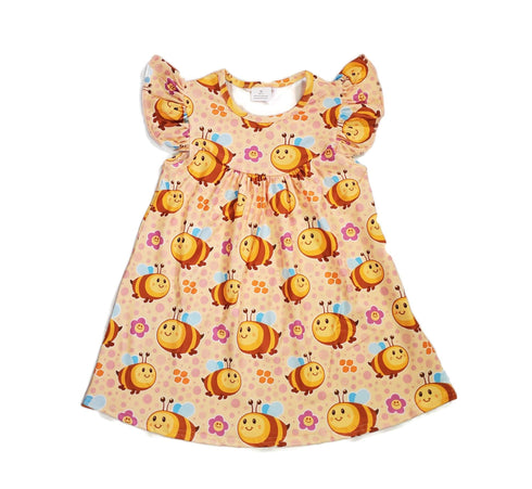 bee-milk-silk-flutter-dress Great Lakes kids - Sophia's Style-2